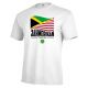 Jahmerikan T-Shirt with Jamaican USA Flag Fusion & Tek It Ezi Slogan